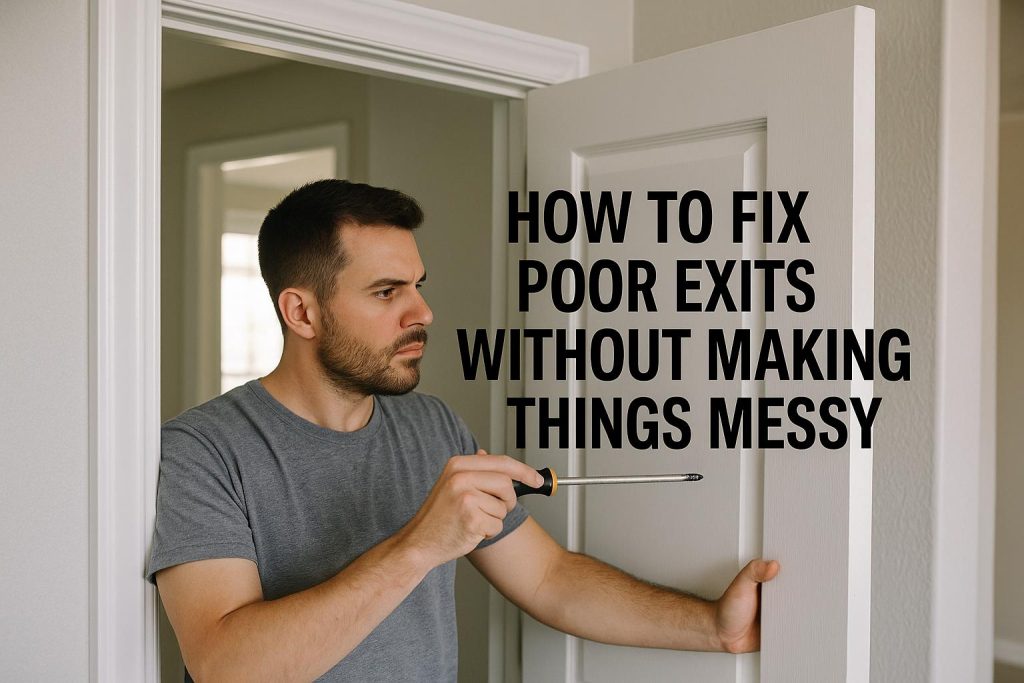How to fix poor exits without making things messy